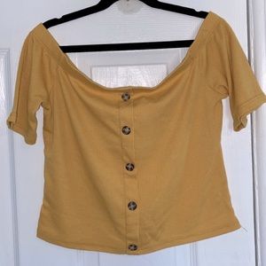 Off the shoulder crop top